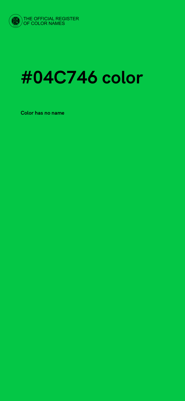 #04C746 color image