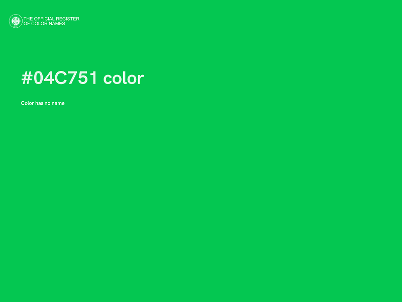 #04C751 color image