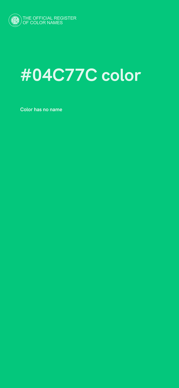 #04C77C color image