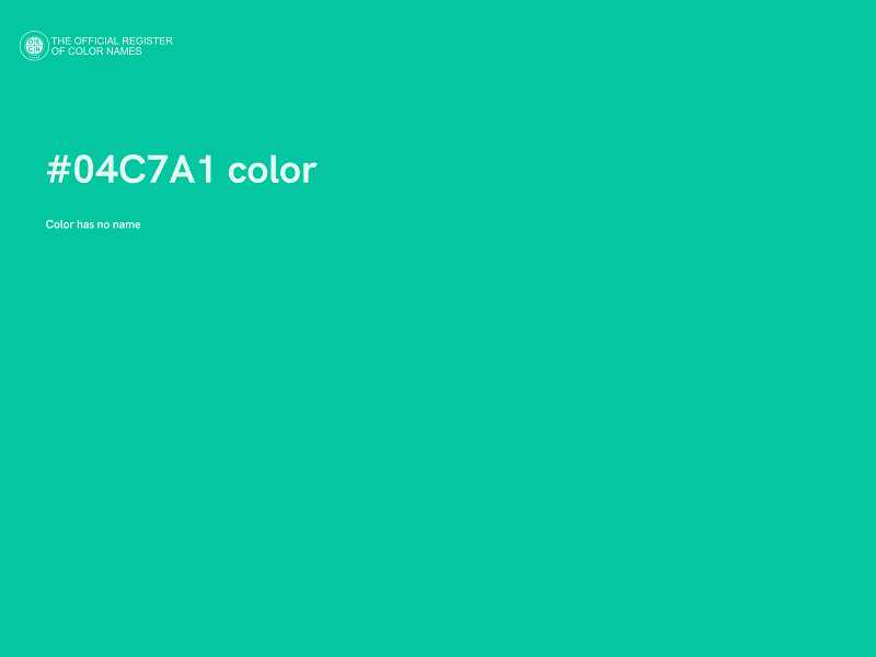 #04C7A1 color image