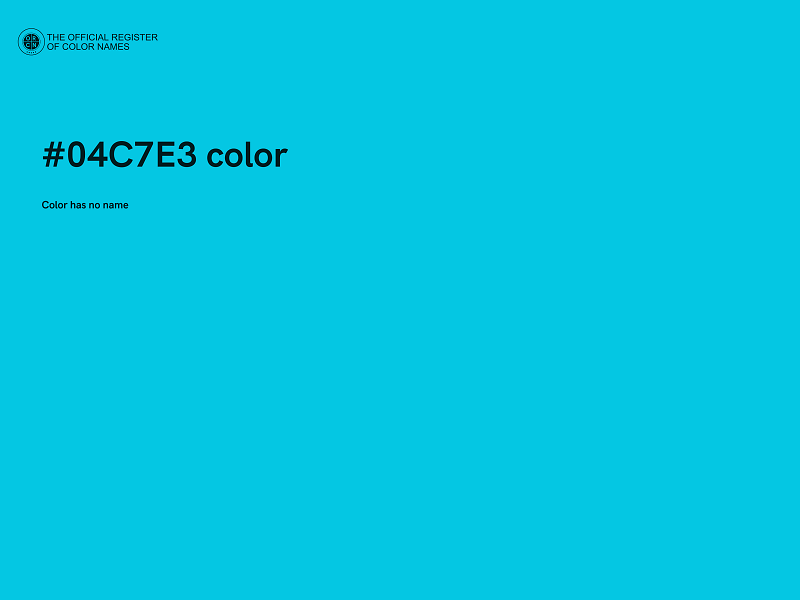#04C7E3 color image