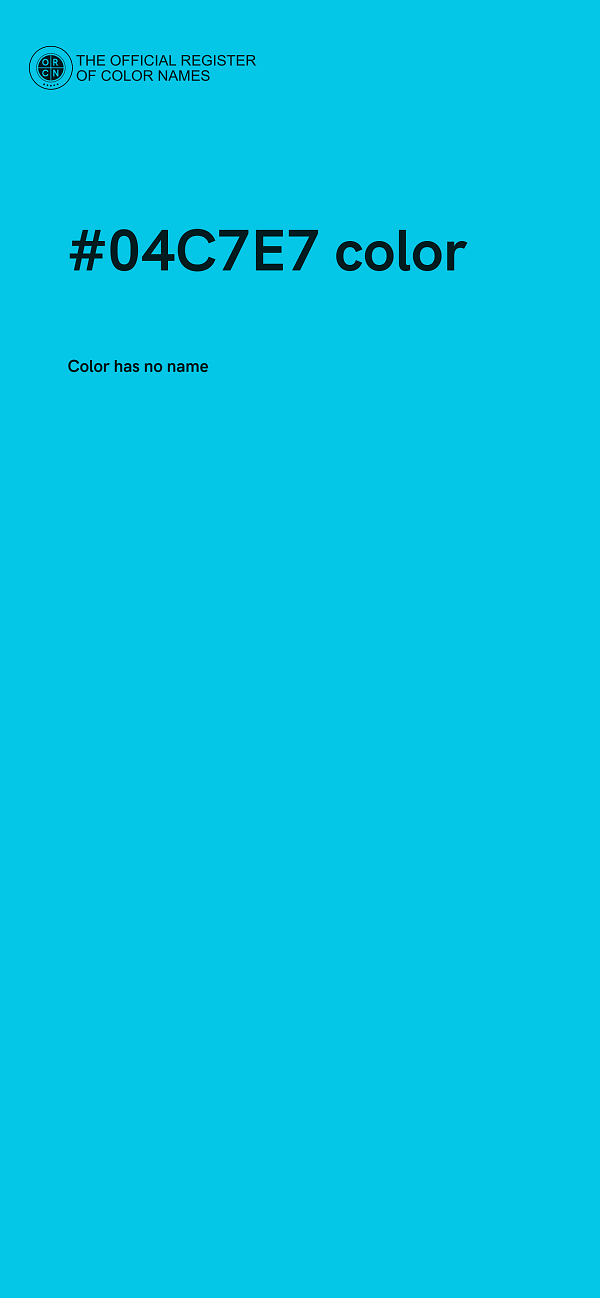 #04C7E7 color image