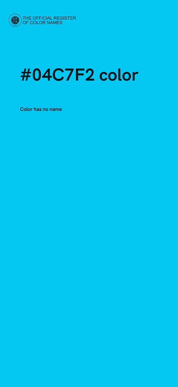 #04C7F2 color image