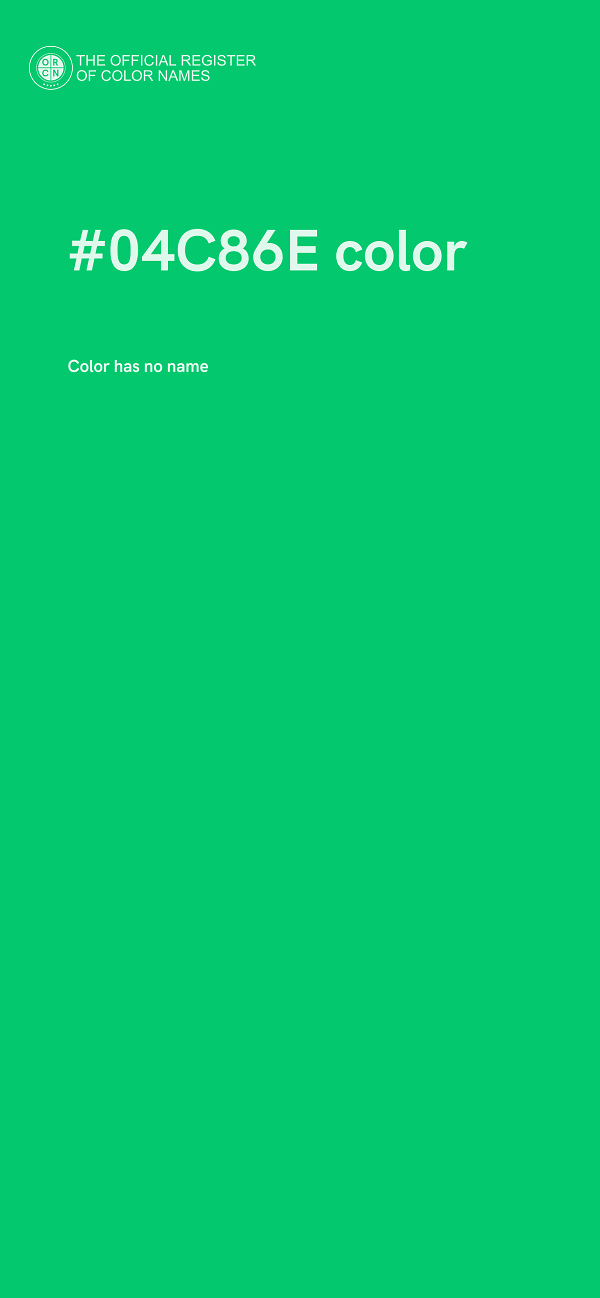 #04C86E color image