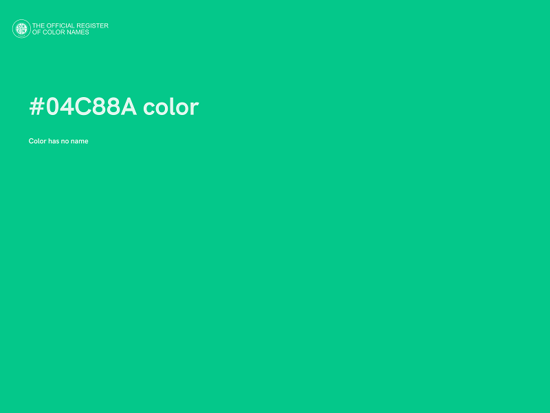 #04C88A color image