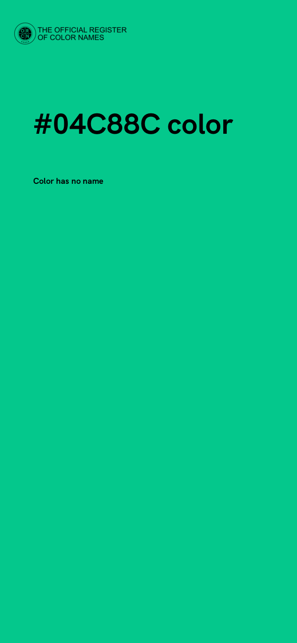#04C88C color image