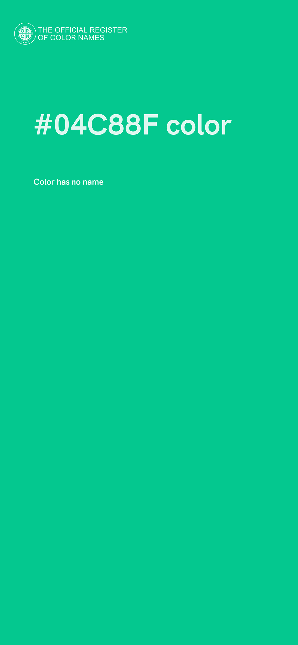 #04C88F color image