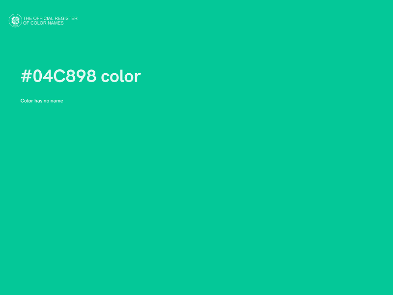 #04C898 color image