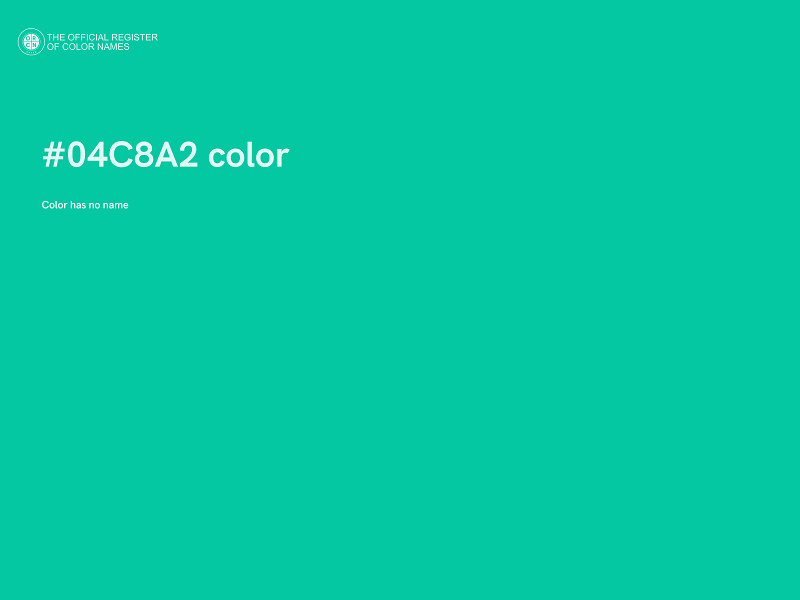 #04C8A2 color image