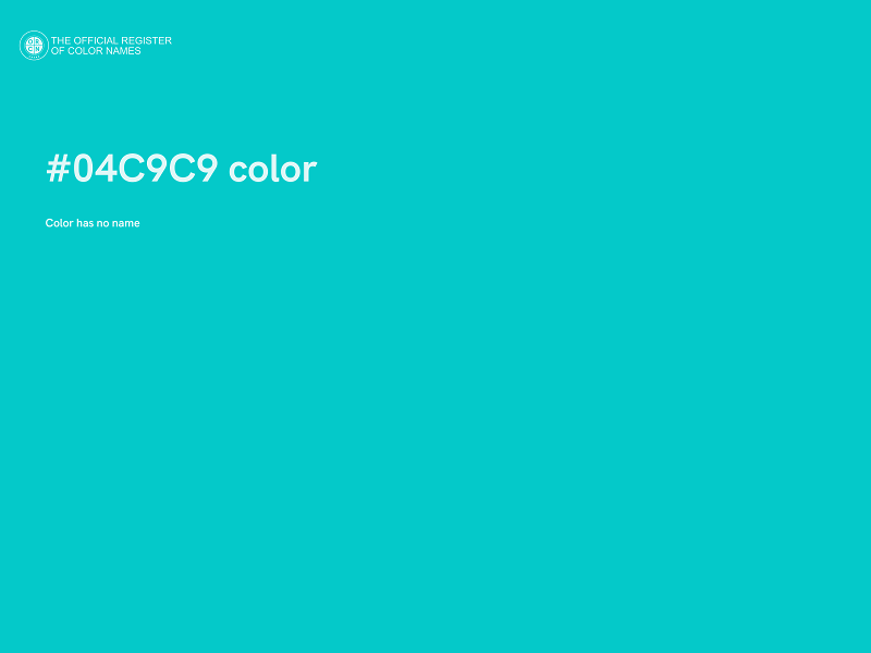 #04C9C9 color image