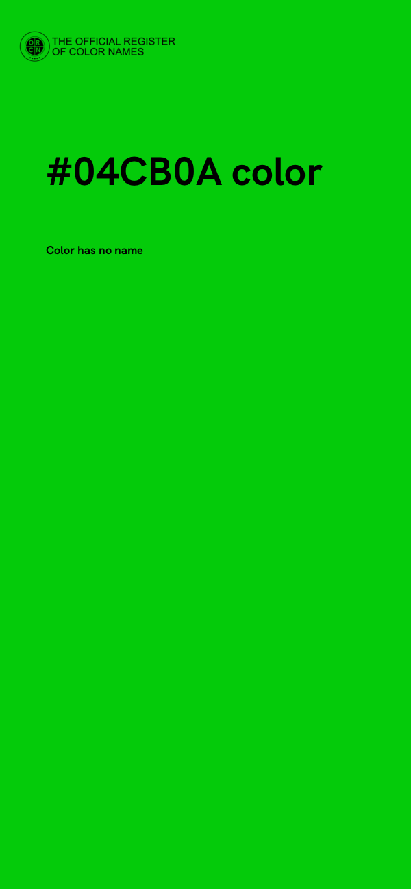 #04CB0A color image