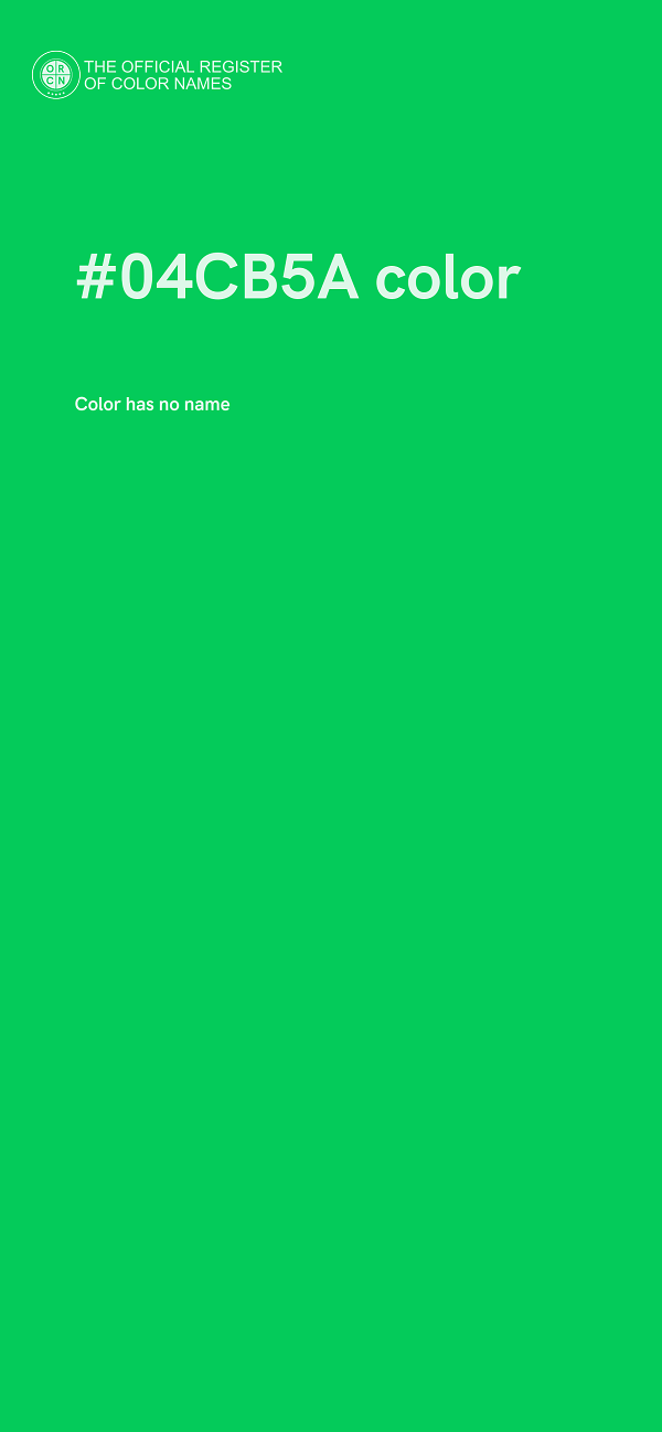 #04CB5A color image