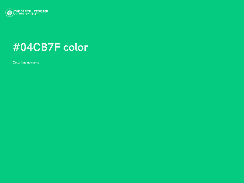 #04CB7F color image