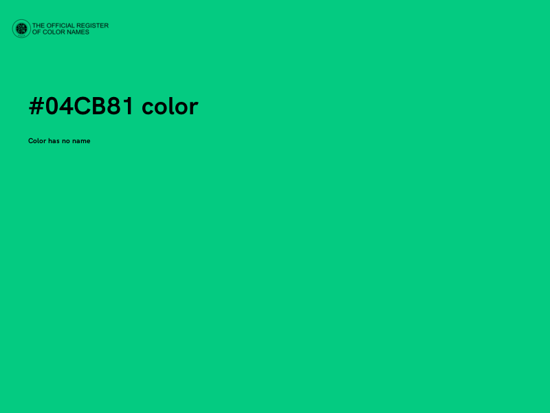 #04CB81 color image