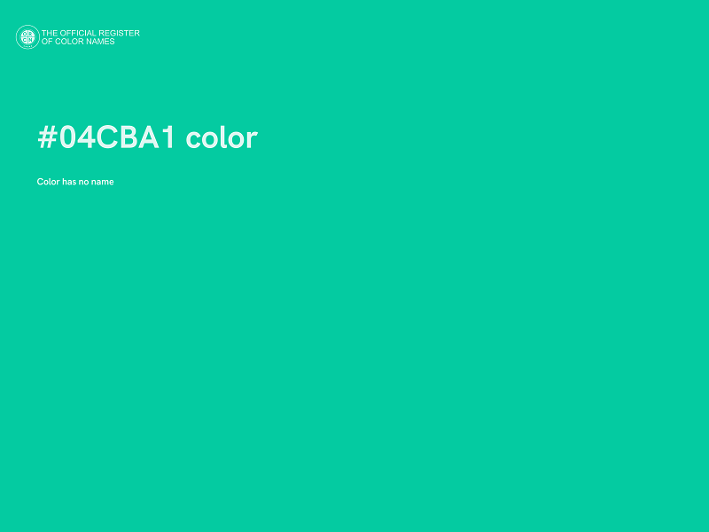 #04CBA1 color image
