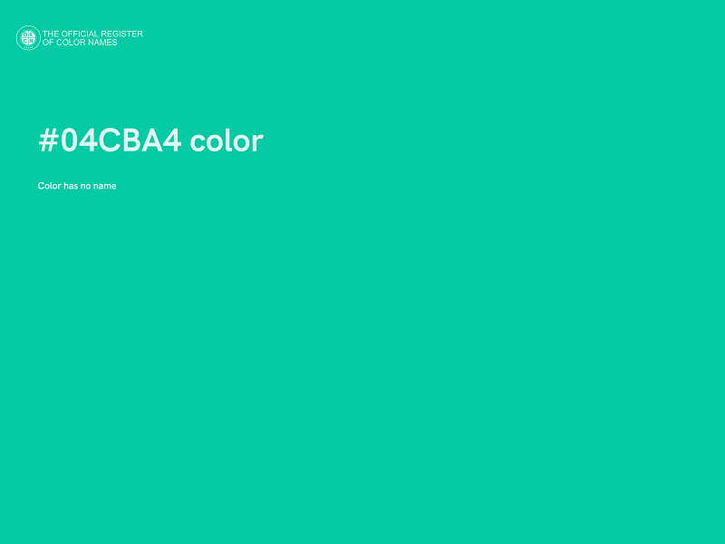#04CBA4 color image