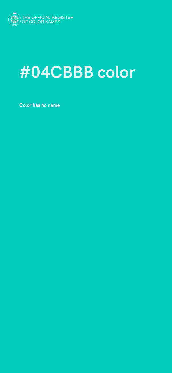 #04CBBB color image