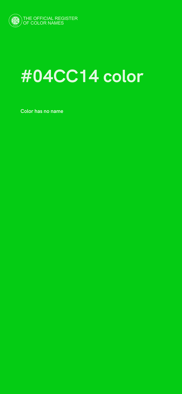 #04CC14 color image