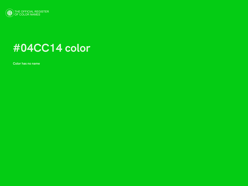 #04CC14 color image