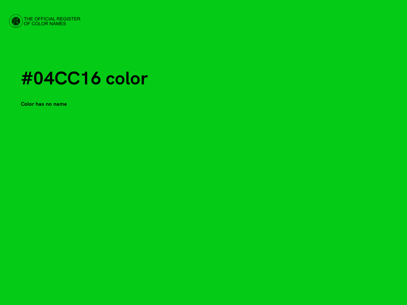 #04CC16 color image