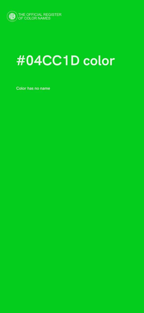 #04CC1D color image