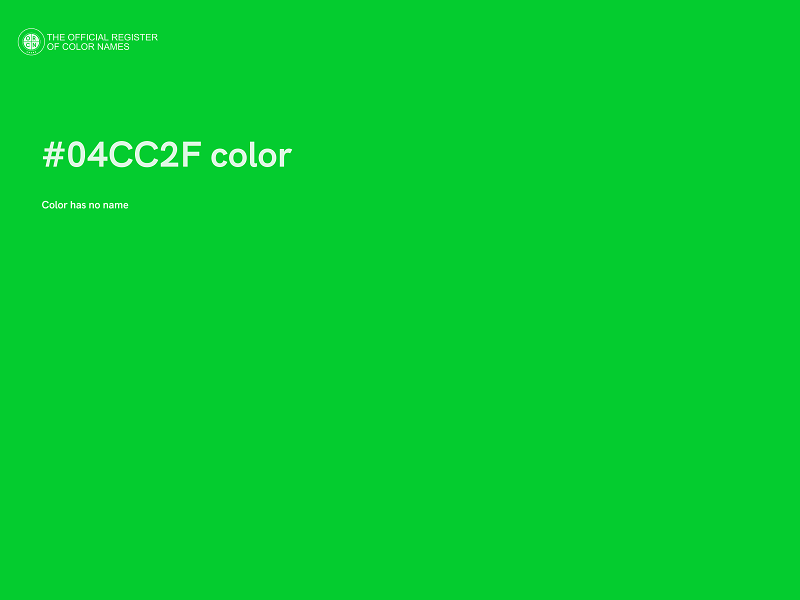 #04CC2F color image