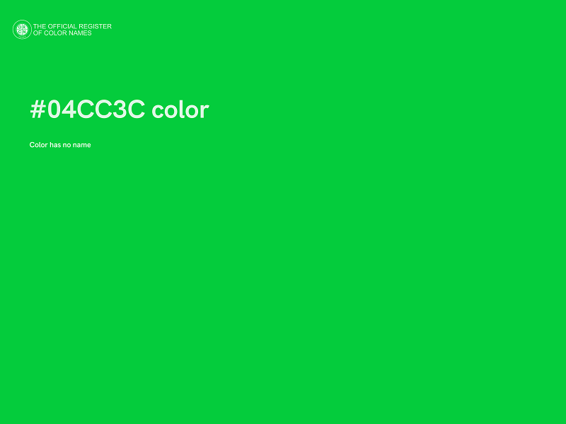 #04CC3C color image