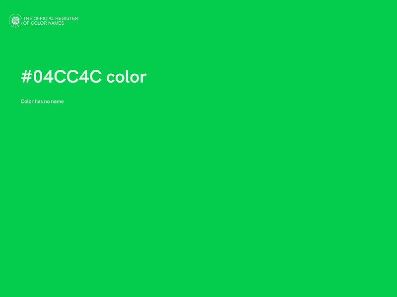 #04CC4C color image