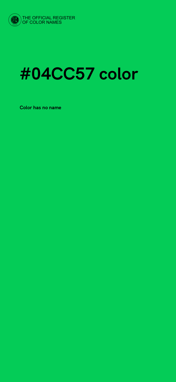 #04CC57 color image