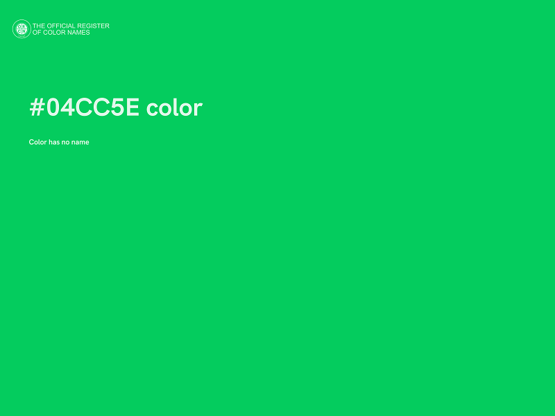 #04CC5E color image