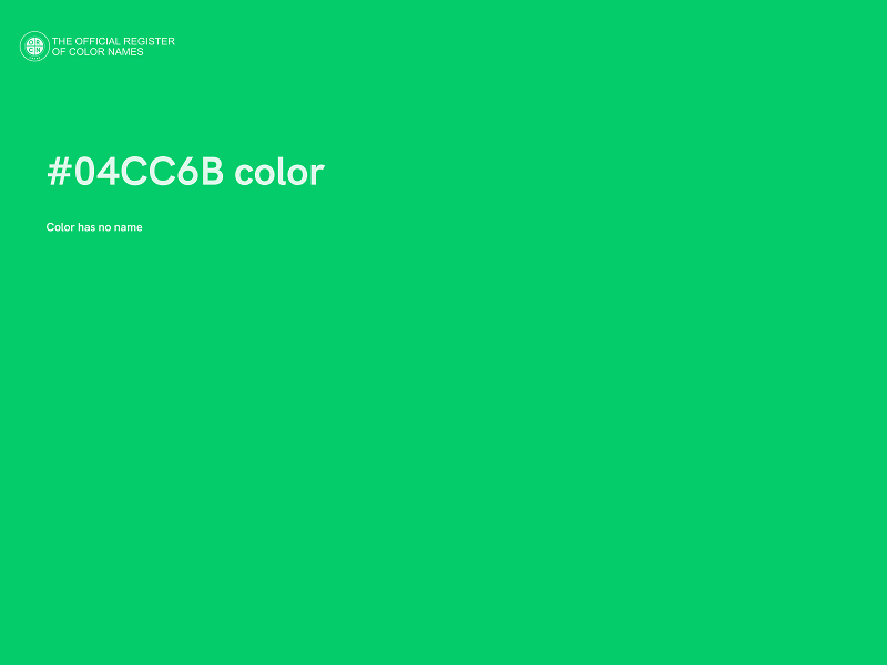 #04CC6B color image