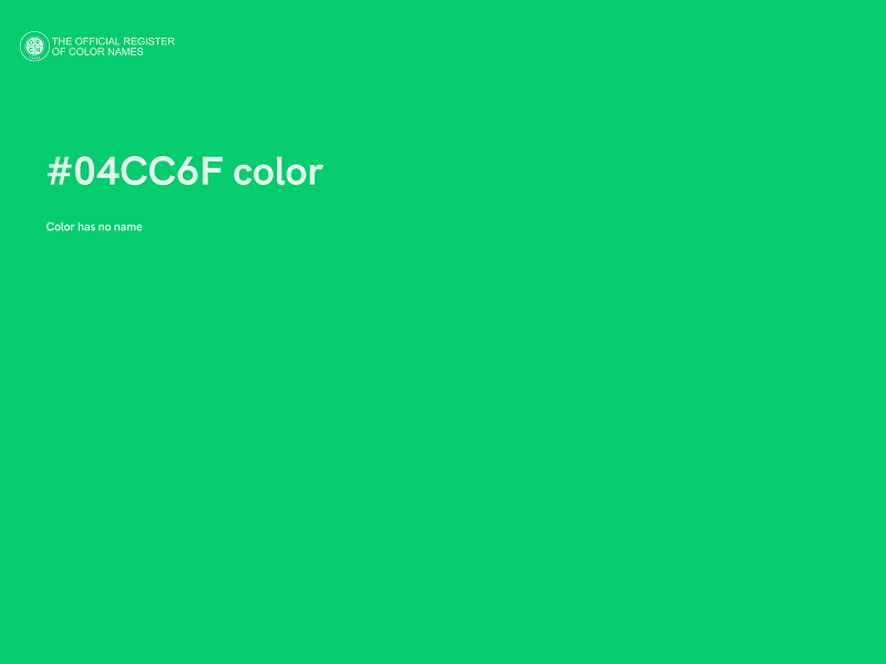 #04CC6F color image