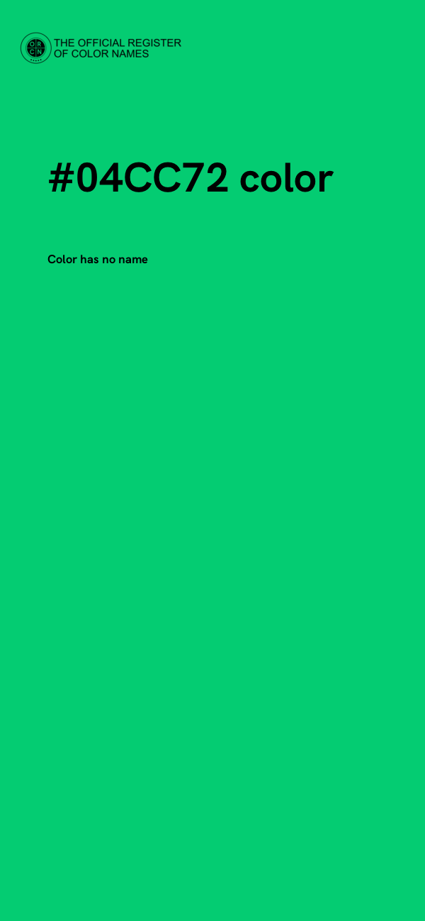 #04CC72 color image