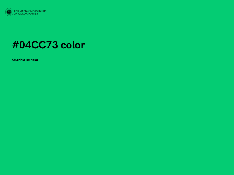#04CC73 color image