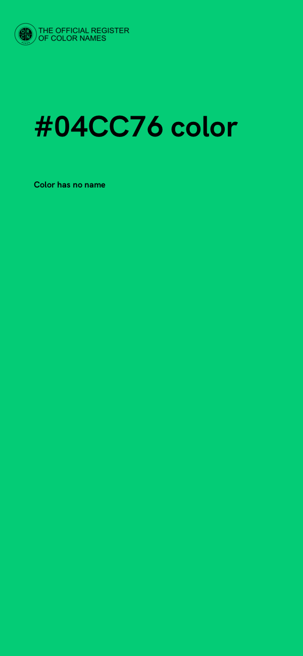 #04CC76 color image