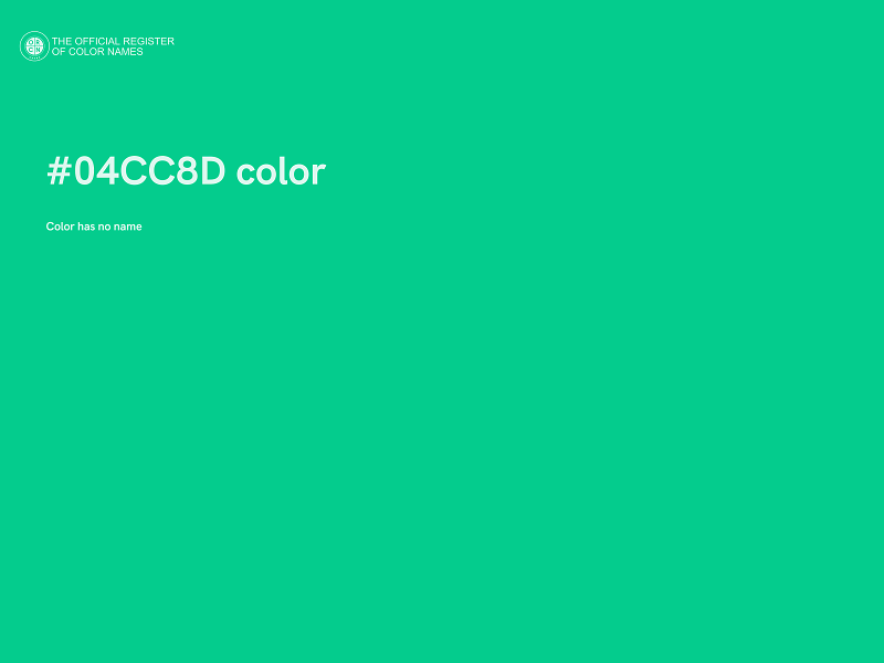 #04CC8D color image