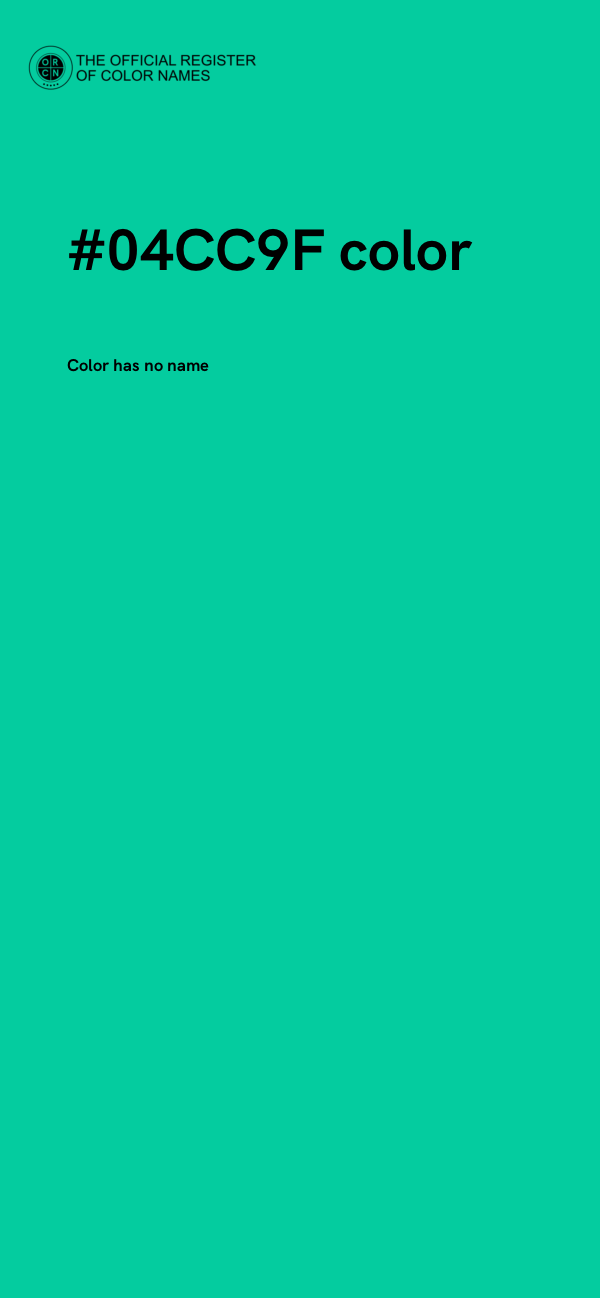#04CC9F color image