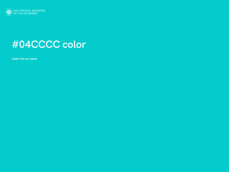 #04CCCC color image