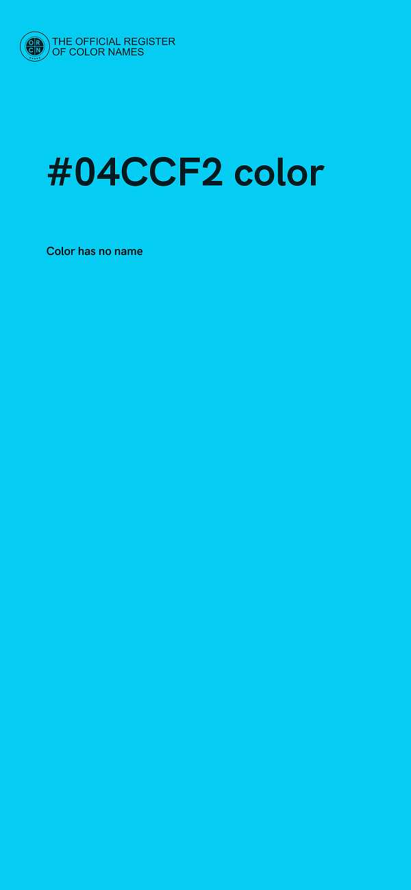 #04CCF2 color image