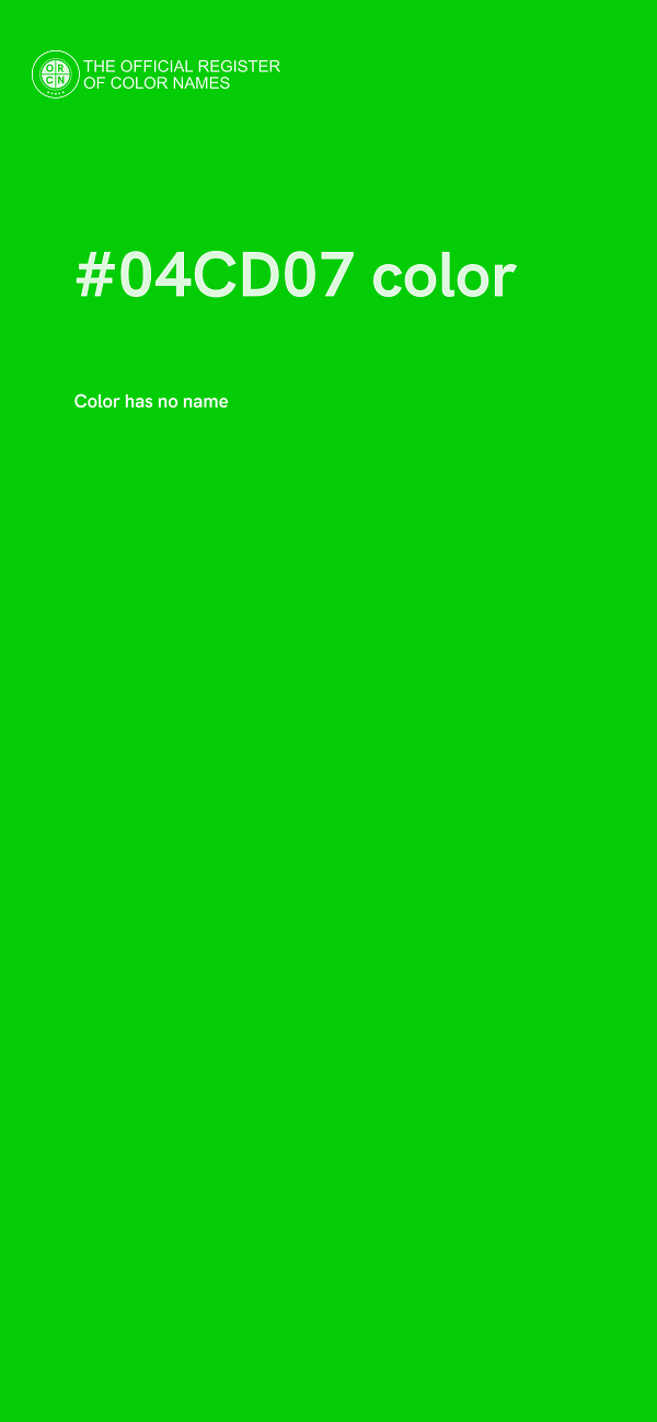 #04CD07 color image