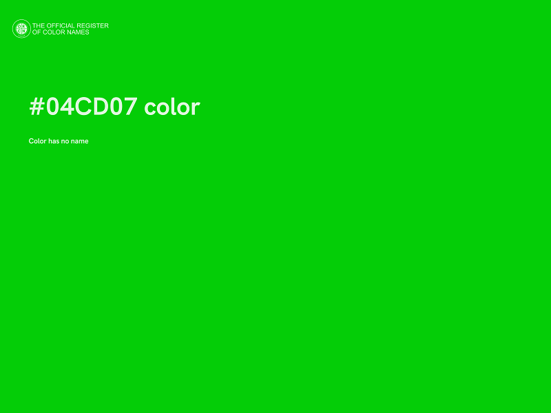 #04CD07 color image