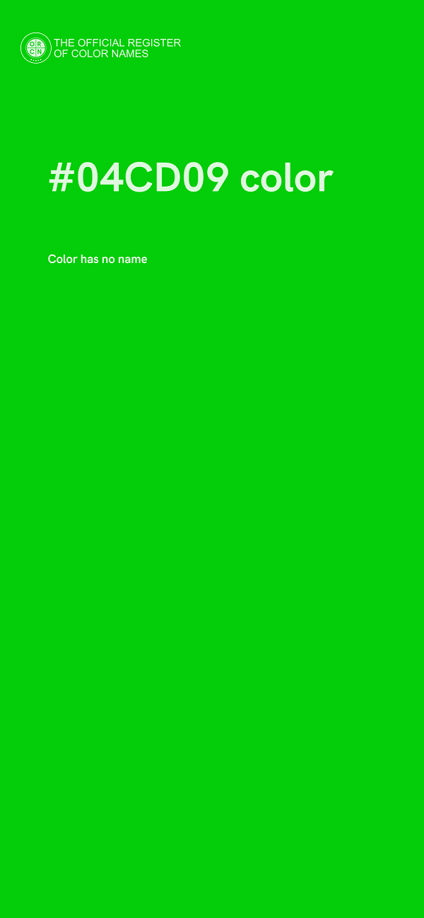 #04CD09 color image