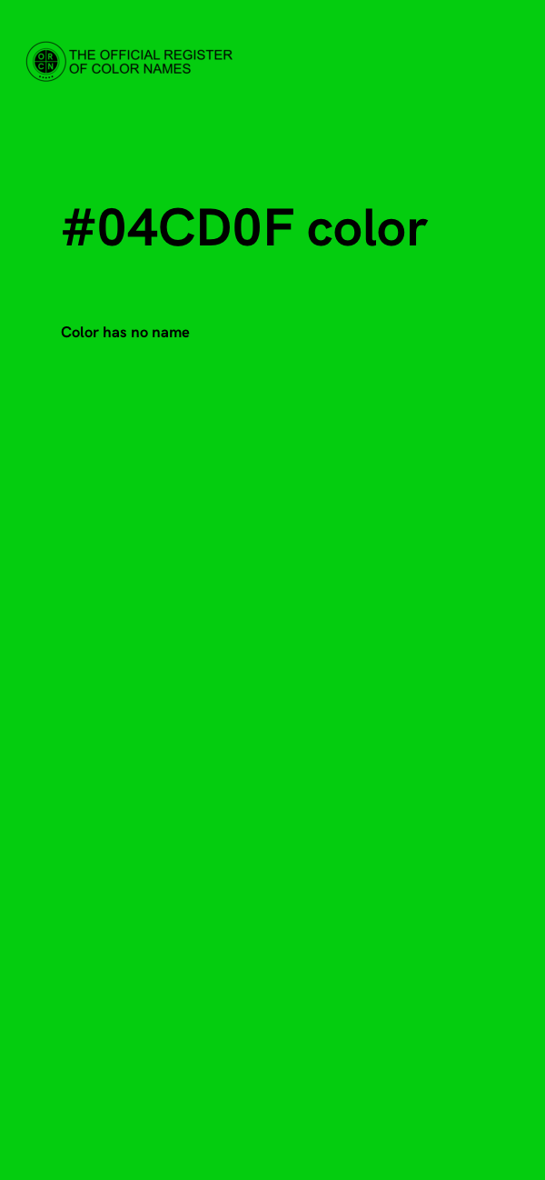 #04CD0F color image