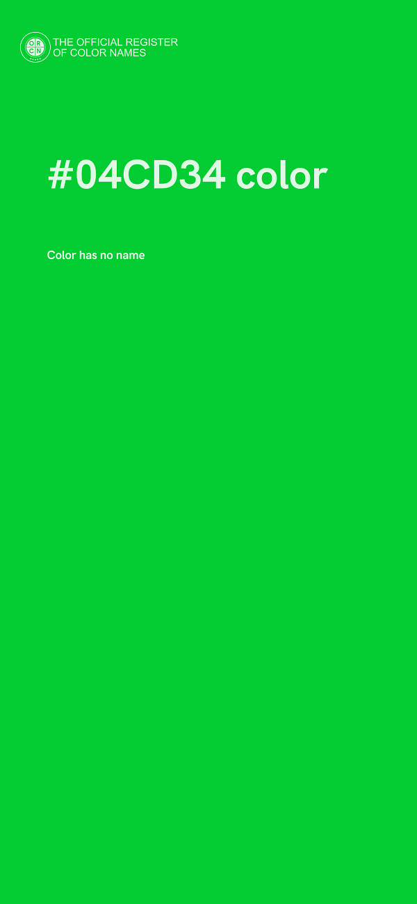 #04CD34 color image