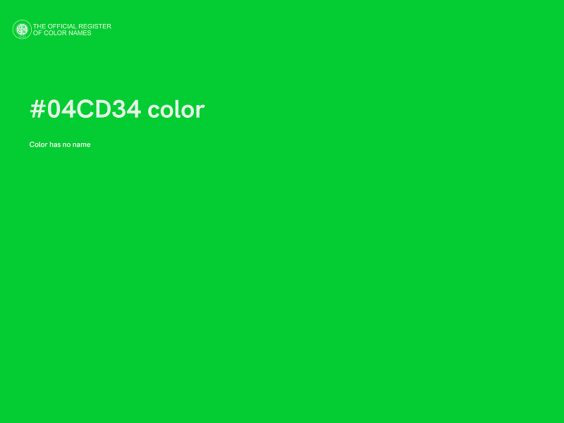 #04CD34 color image