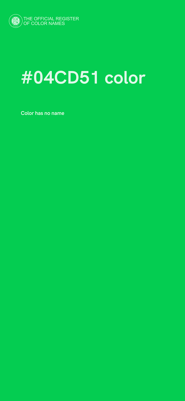 #04CD51 color image