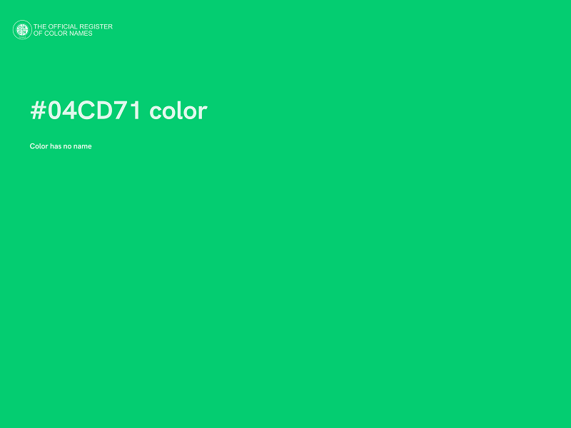 #04CD71 color image