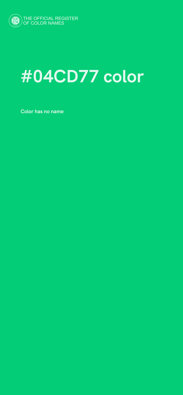 #04CD77 color image