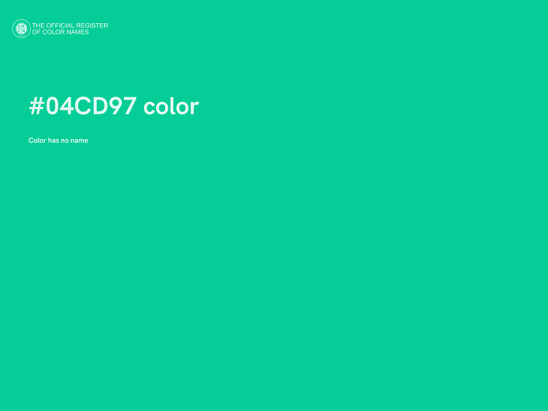 #04CD97 color image