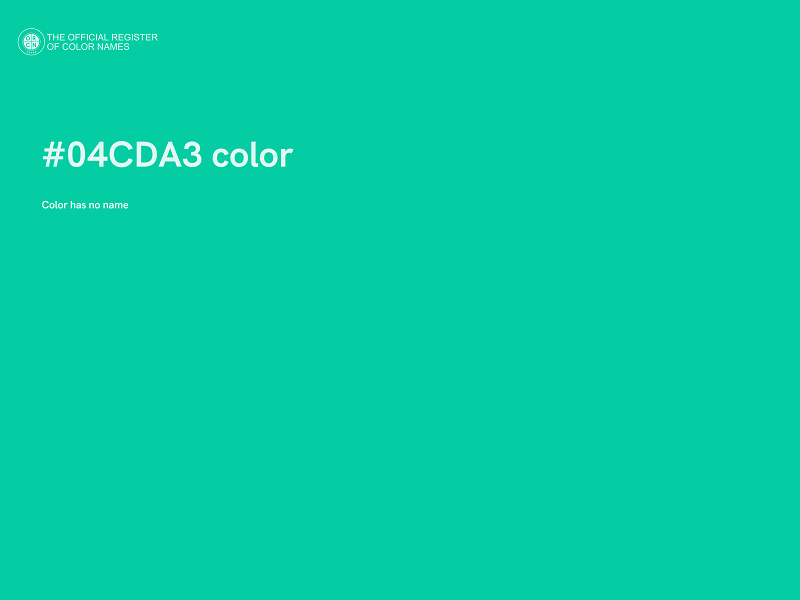 #04CDA3 color image